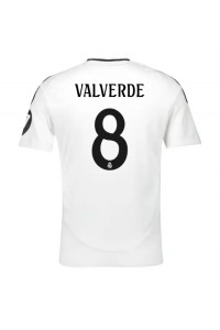 Real Madrid Federico Valverde #8 Fotballdrakt Hjemme Klær 2024-25 Korte ermer